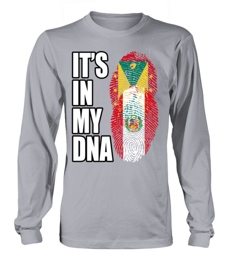 Grenadian And Peruvian Mix Heritage DNA Flag Long sleeved Unisex