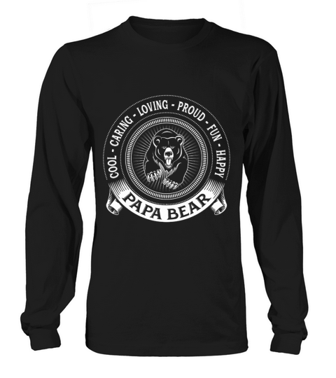 Happy Father Gift fiercely-protective-papa-bear - Daddy Hero Long sleeved Unisex