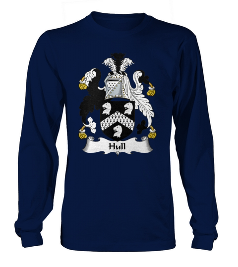 Hull Family Crest British Family Crests Long sleeved Unisex
