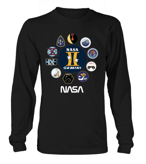 Project Gemini Missions Patch Badge NASA shirt Long sleeved Unisex