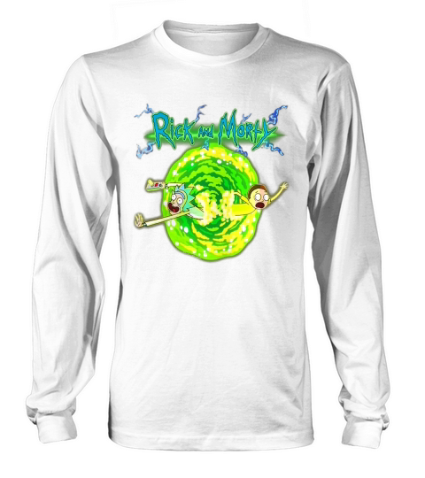 RICK &amp;amp; MORTY PORTAL GLOW LIGHTNING LOGO Long sleeved Unisex