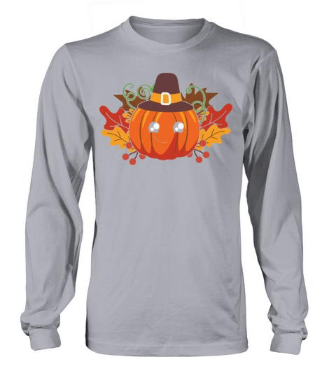 Thanksgiving Pumpkin Looks Like Turkey Long sleeved Unisex