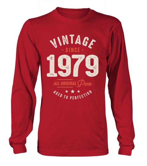 Vintage Since 1979 - 43rd Birthday Retro Long sleeved Unisex