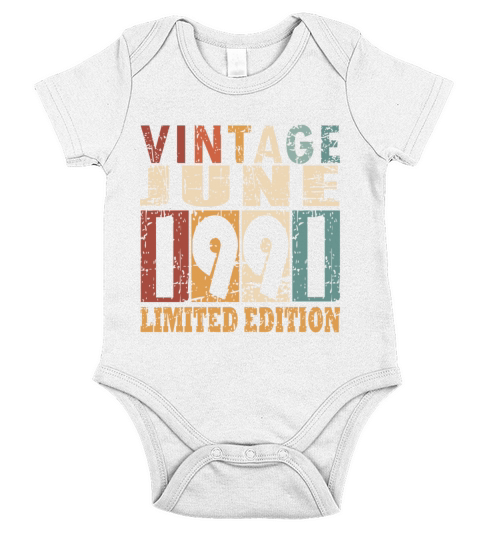 1991 vintage born in June gift Short Sleeve Baby One-Piece
