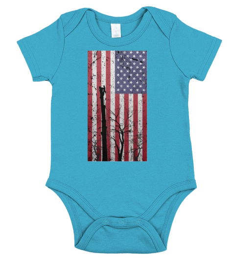 American Tree Climber Short Sleeve Baby One-Piece