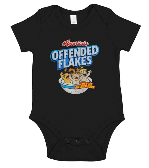 Americas Offended Flakes Snowflake Funny TShirt Black Women B07B3TVTN2 1 Short Sleeve Baby One-Piece