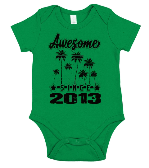 Awesome Since 2013 Short Sleeve Baby One-Piece