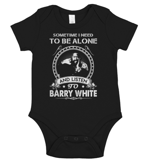 Barry White AloneListen Short Sleeve Baby One-Piece