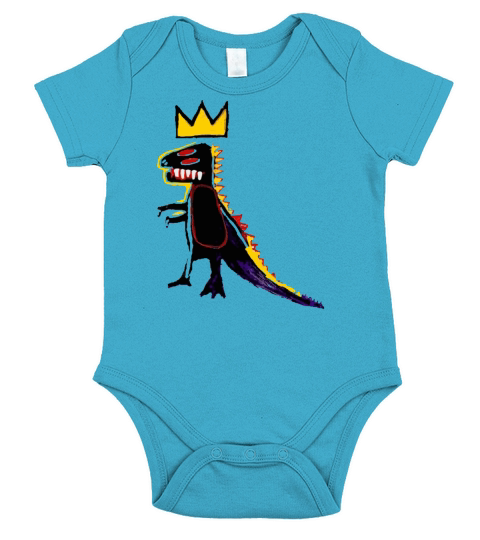 Basquiat Dinosaur Short Sleeve Baby One-Piece