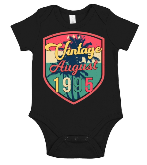 Best Birth Month August 1995 Short Sleeve Baby One-Piece