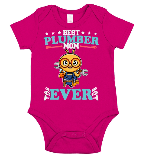 Best Plumber Mom Ever Plumbing Technician Crafts Short Sleeve Baby One-Piece