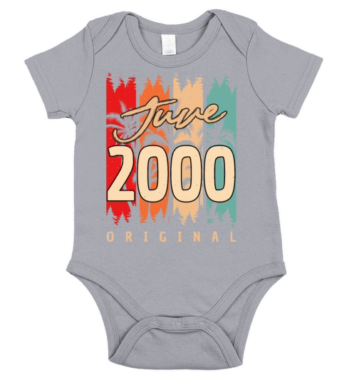 Birth Month June 2000 Short Sleeve Baby One-Piece