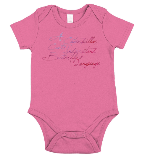 Butterfly Language Short Sleeve Baby One-Piece