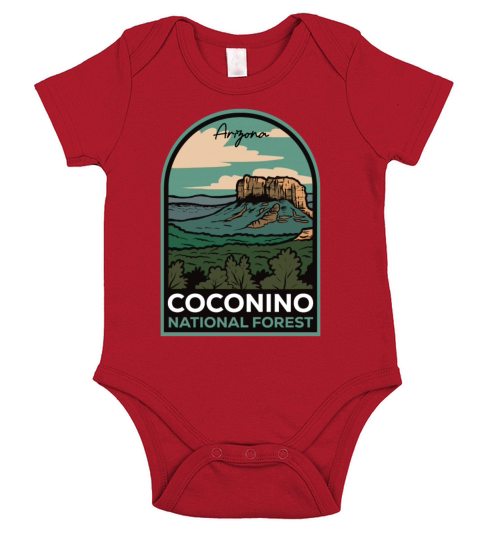 Coconino National Forest Arizona Vintage Short Sleeve Baby One-Piece