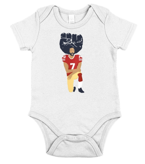 Colin Kaepernick Kneeling Shirt Short Sleeve Baby One-Piece