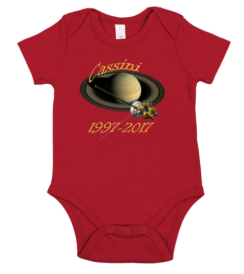 Commemorative Cassini Probe Saturn TShirt Short Sleeve Baby One-Piece