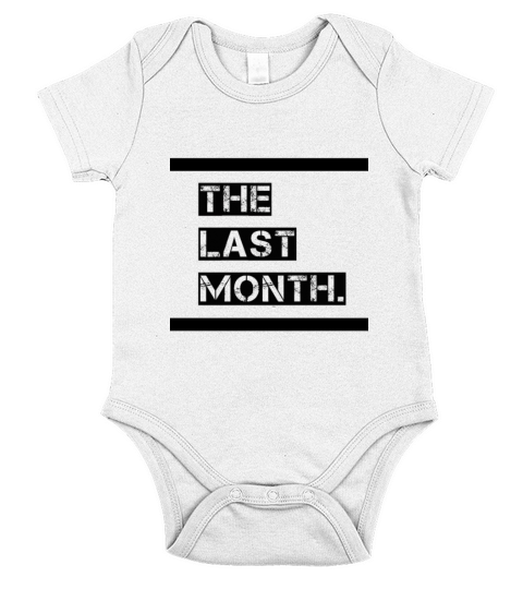 Design the last month Short Sleeve Baby One-Piece