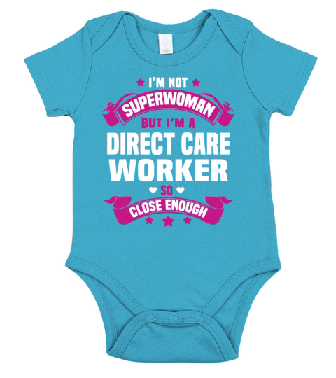 Direct Care Worker Tshirt Short Sleeve Baby One-Piece
