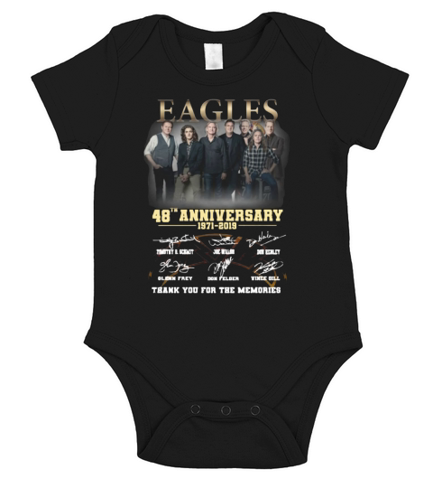 Eagles 48th anniversary 1971-2019 thank you for the memories shirt Short Sleeve Baby One-Piece