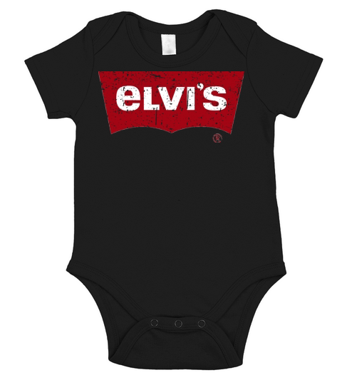 Elvis Levis Style District Vintage Short Sleeve Baby One-Piece