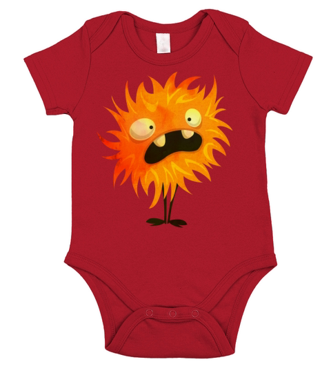 Funny Monster Short Sleeve Baby One-Piece