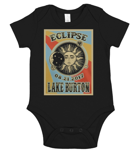 Georgia Lake Burton Solar Eclipse 2017 Shirt Short Sleeve Baby One-Piece