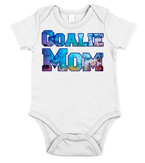 Goalie Mom watercolor Short Sleeve Baby One-Piece