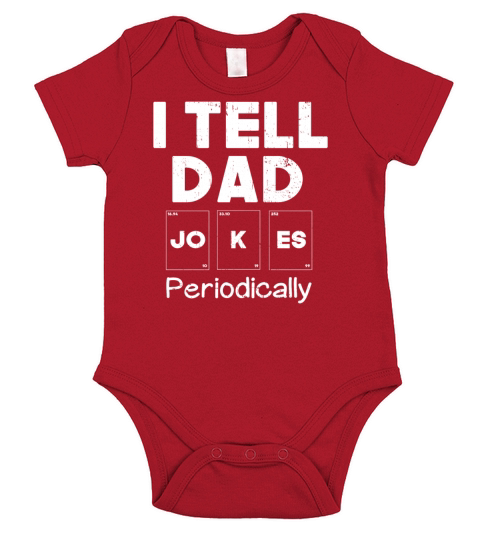 I Tell Dad Jokes Periodically Fathers Day Gift Short Sleeve Baby One-Piece