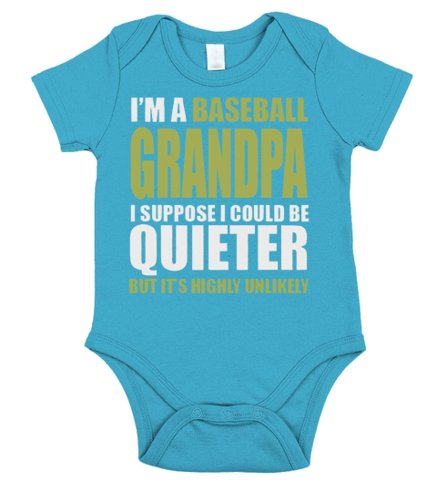 Iam A Baseball Grandpa TShirt Short Sleeve Baby One-Piece