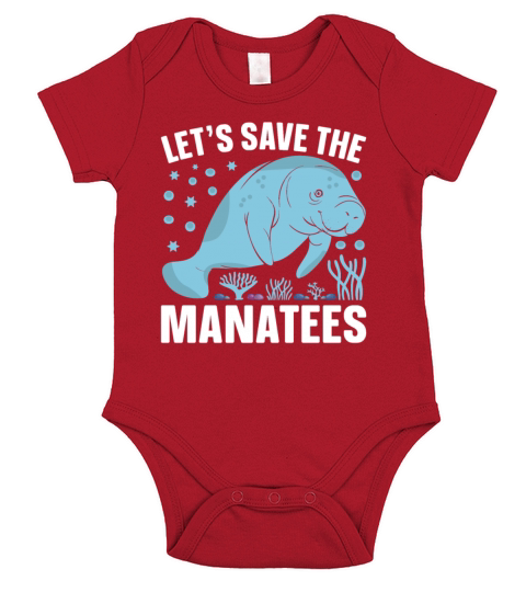 Lets Save the Manatee - Sea Cows Manatee Lover Short Sleeve Baby One-Piece
