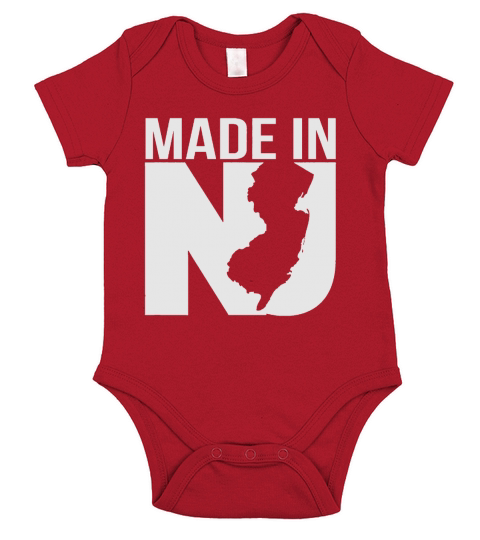 Made in NJ New jersey Short Sleeve Baby One-Piece