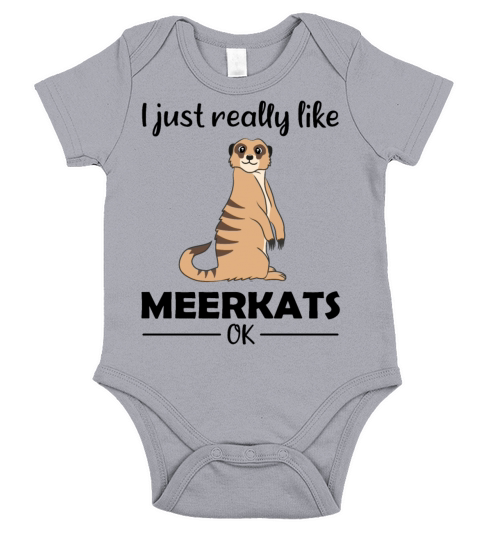 Meerkat Lovers Funny Quote Gift Short Sleeve Baby One-Piece