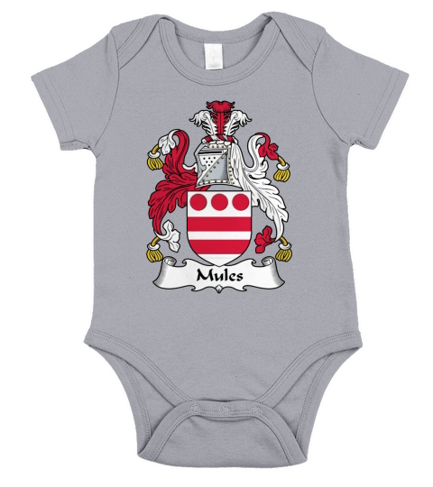 Mules Family Crest British Family Crests - Coffee Mug (colored) Short Sleeve Baby One-Piece