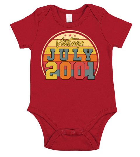 Original July 2001 Short Sleeve Baby One-Piece
