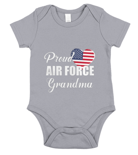 Proud US Air Force Grandma T-Shirt Short Sleeve Baby One-Piece
