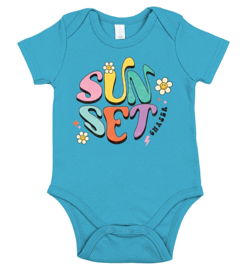 Retro Summer Sublimation Short Sleeve Baby One-Piece