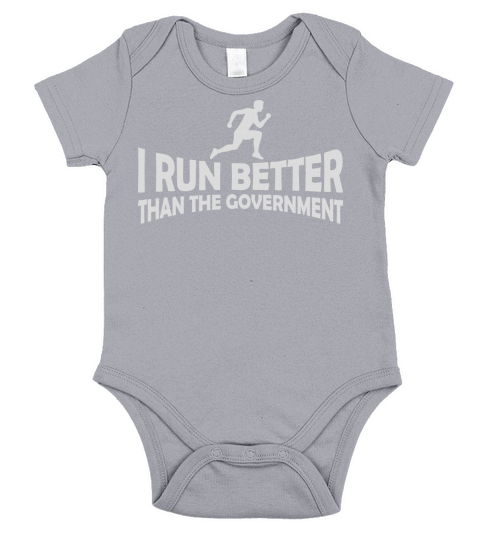 run better than government Short Sleeve Baby One-Piece