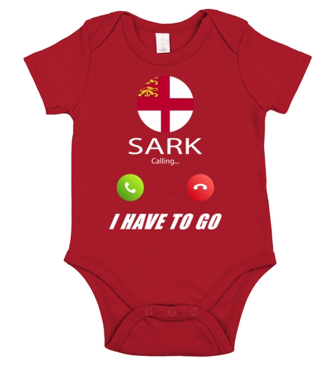 Sark is calling Is calling Flag Saying Short Sleeve Baby One-Piece