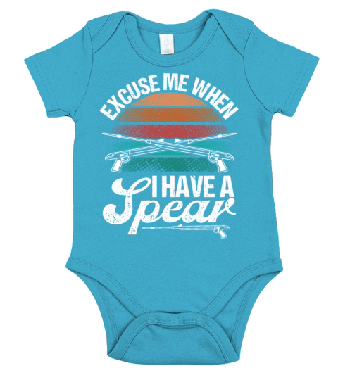 Spearfisher Vintage Retro me when I have a Spear Short Sleeve Baby One-Piece