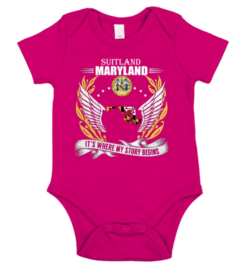Suitland its where my story begins Short Sleeve Baby One-Piece