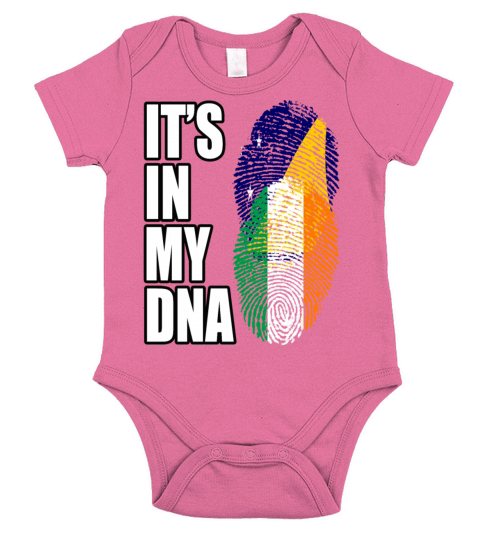 Tokelauan And Irish Mix Heritage DNA Flag Short Sleeve Baby One-Piece