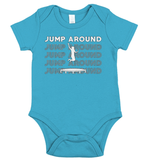 Trampoline Jump Around Gymnast Sport Trampolining Short Sleeve Baby One-Piece
