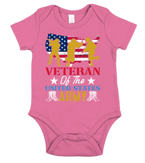 Veteran Of The United States Army Short Sleeve Baby One-Piece
