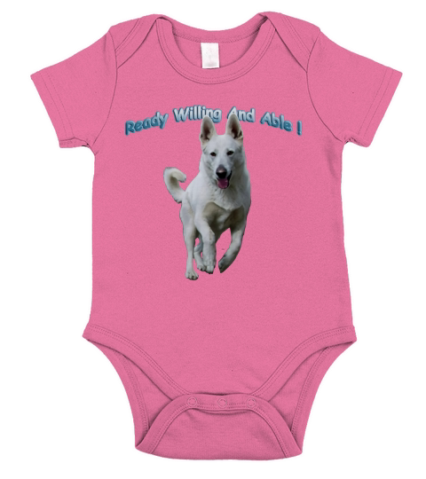 White German Shepherds Rock shirt Short Sleeve Baby One-Piece