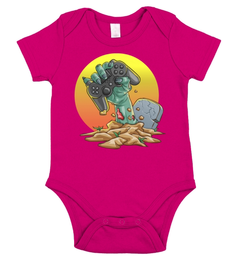 Zombie Gamer Hand Short Sleeve Baby One-Piece