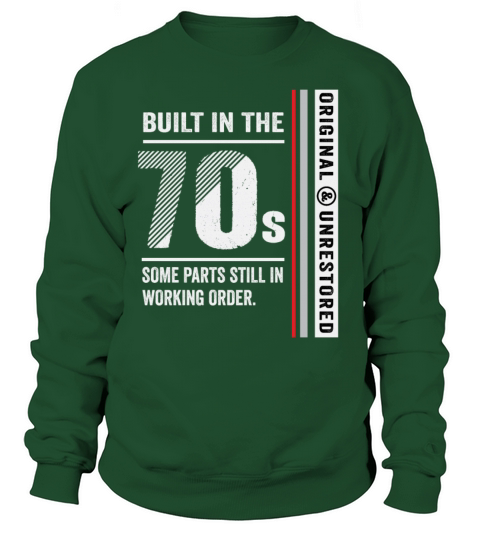 Built In The 70s Funny Vintage Classic Birthday Sweatshirt Unisex