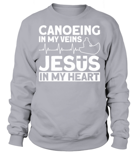 Canoe Canoeing Jesus Faith Vintage Sweatshirt Unisex