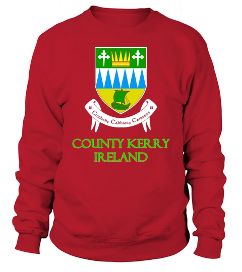 County Kerry, Ireland - Coat of Arms Black Youth B06X9Z2JQ9 1 Sweatshirt Unisex