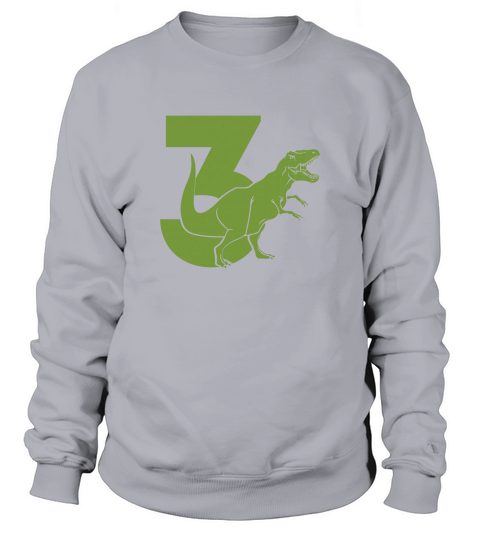 Dinosaur Number(3) Sweatshirt Unisex