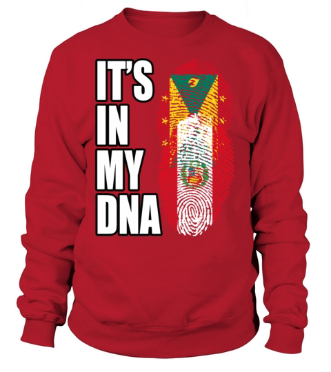 Grenadian And Peruvian Mix Heritage DNA Flag Sweatshirt Unisex